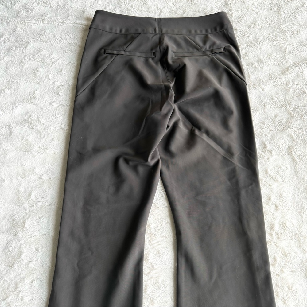 Athleta Pants Trousers Womens 2 Gray Stellar Flare Stretch Zip Performance Work - Picture 6 of 11